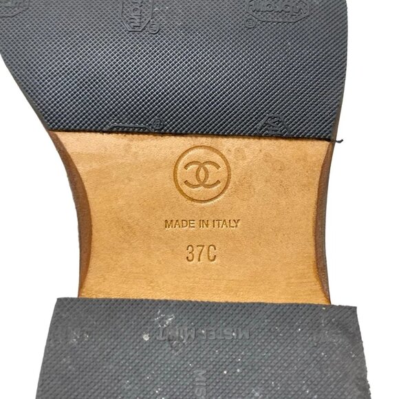 CHANEL - Dark Brown Brown Suede Wool Women's Boots 624-050925 - Picture 8 of 8